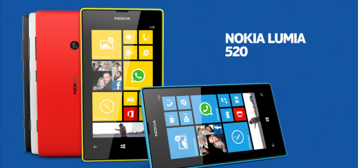 Imágen promocional del Nokia Lumia 520 en varios colores