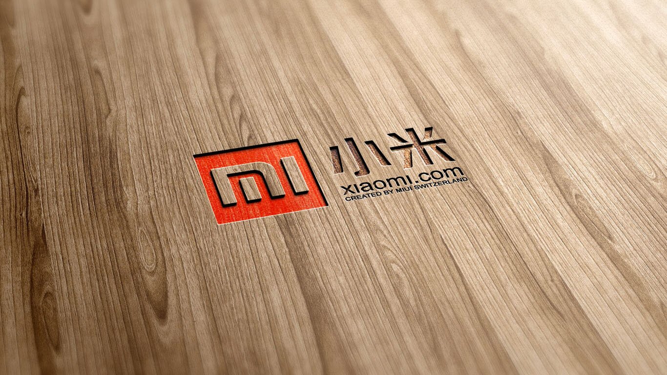 Logotipo de Xiami grabado sobre madera