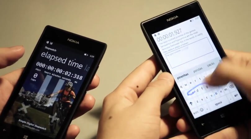 Teclado deslizante en Windows Phone 8.1, batiendo el record guinness