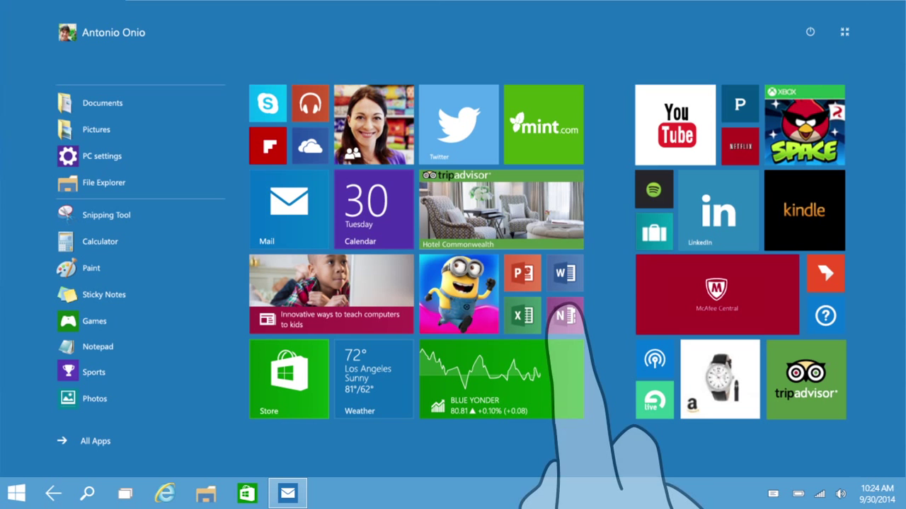 Windows 10 para tablets