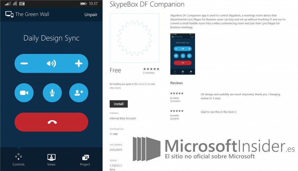 Skype DF Companion app