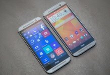 One M8 con Android y Windows Phone