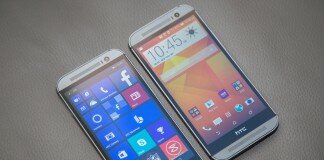 One M8 con Android y Windows Phone