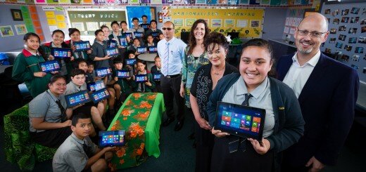 Clase donde tanto profesores como alumnos tienen Surface como base para el aprendizaje