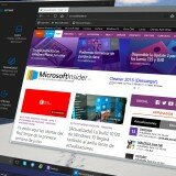 El tema oscuro de Microsoft Edge mostrando la web de Microsoft Insider