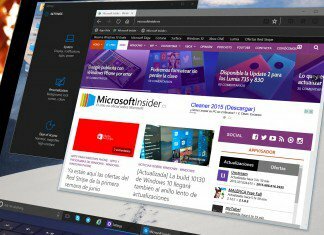 El tema oscuro de Microsoft Edge mostrando la web de Microsoft Insider