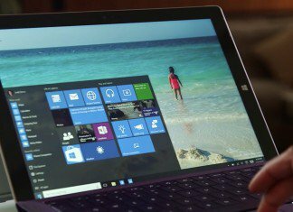Fotografía de Windows 10 corriendo en una Surface Pro 3