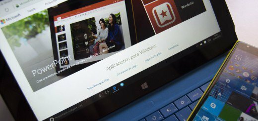 Tienda de Windows 10 en una Surface Pro 2