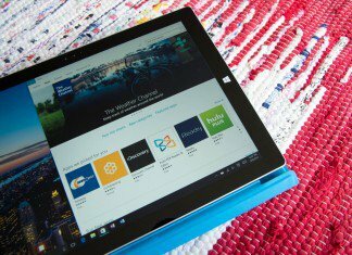 Tienda de aplicaciones de Windows 10 en una Surface Pro 3