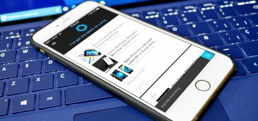 Cortana en un iPhone 6S Plus