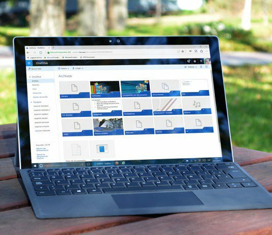 OneDrive en una Surface Pro 4