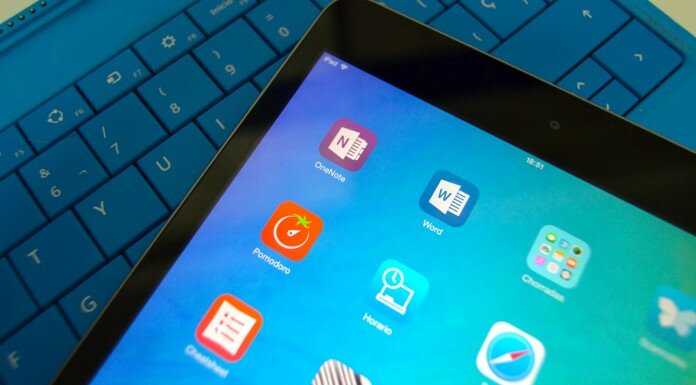 OneNote para iOS se actualiza con soporte para el Apple Pencil en el iPad Pro de 9,7 pulgadas Icono de OneNote en la pantalla de inicio de iOS