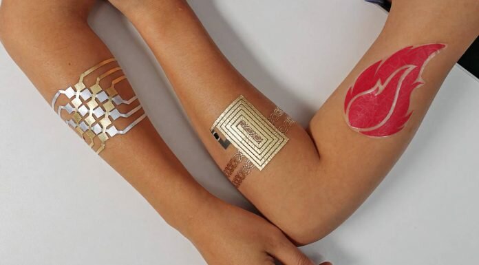 Tatuajes conectados en la piel