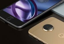 Frontal y trasera del teléfono