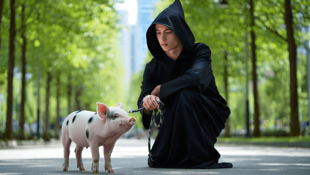 Eres la Muerte en un mundo donde nadie puede morir con un cerdo como mascota: el juego que no deja indiferente