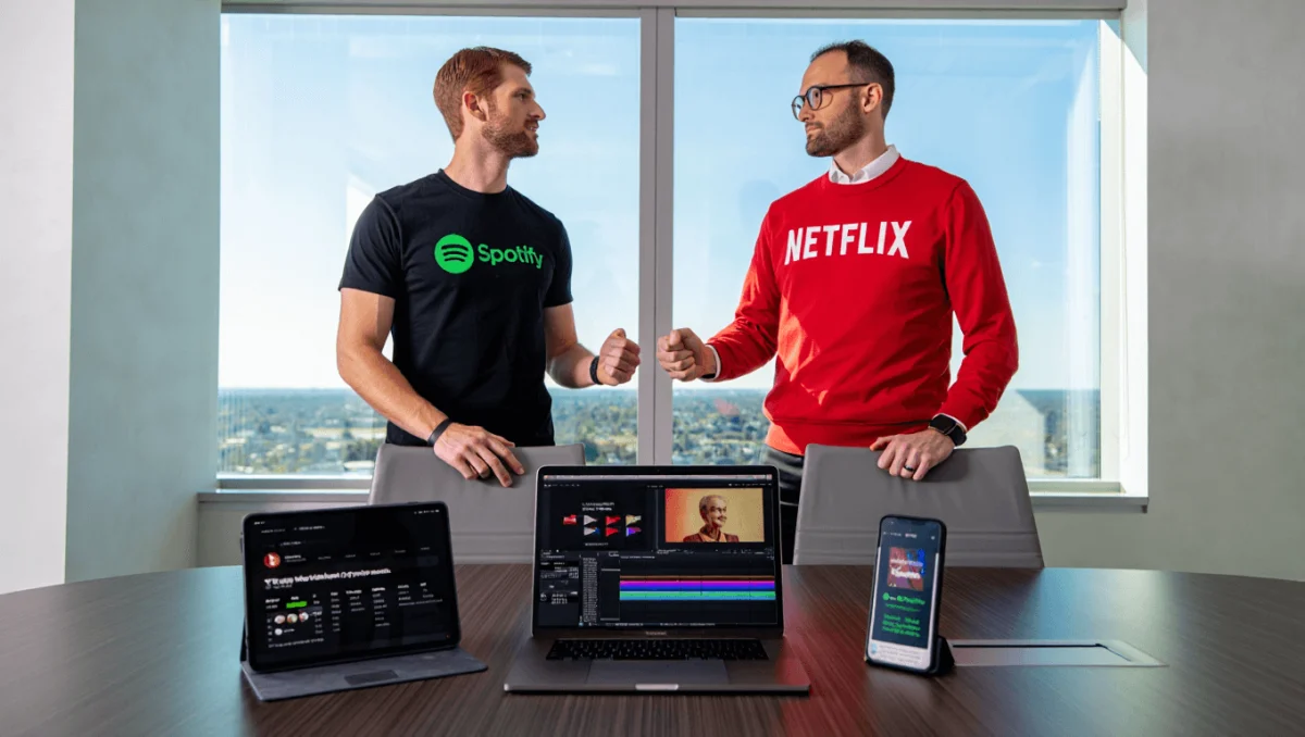 Spotify y Netflix se alian para publicar contenido videopodcast juntos