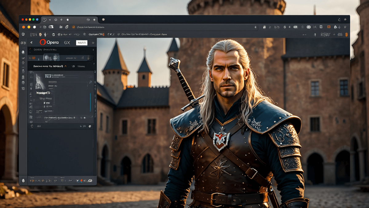 Opera GX lanza un nuevo paquete de diseño para el navegador conmemorando el décimo aniversario de The Witcher 3: Wild Hunt