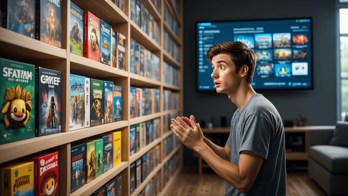 Adiós a la sosa librería de Steam: Boxroom es un simulador con demo gratis que organiza tus juegos y los convierte en cajas retro