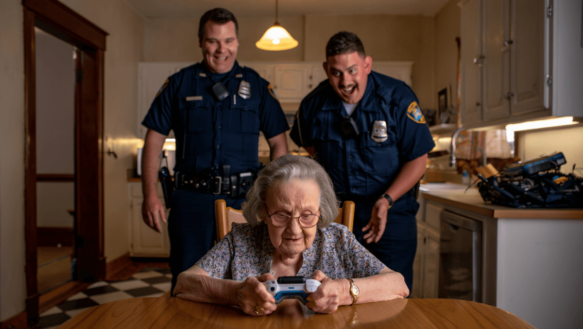 Una mujer de 91 años deja plantada a la policía por algo inesperado: batir su récord en un videojuego