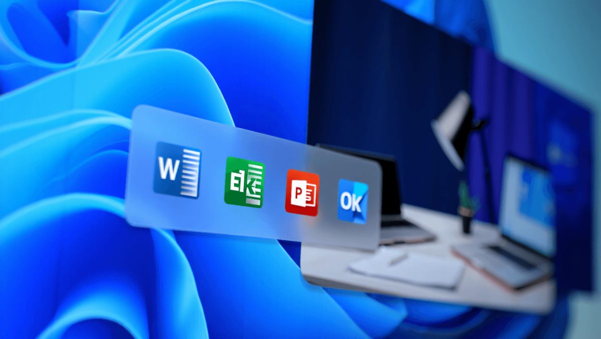 Portátil con la barra de tareas de Windows en pantalla.