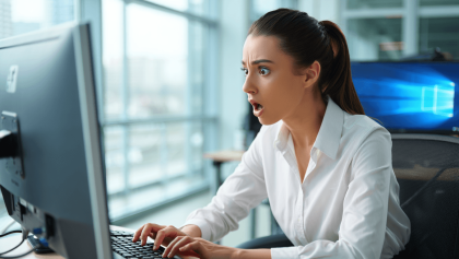 Teclado con algunas de sus teclas en primer plano.