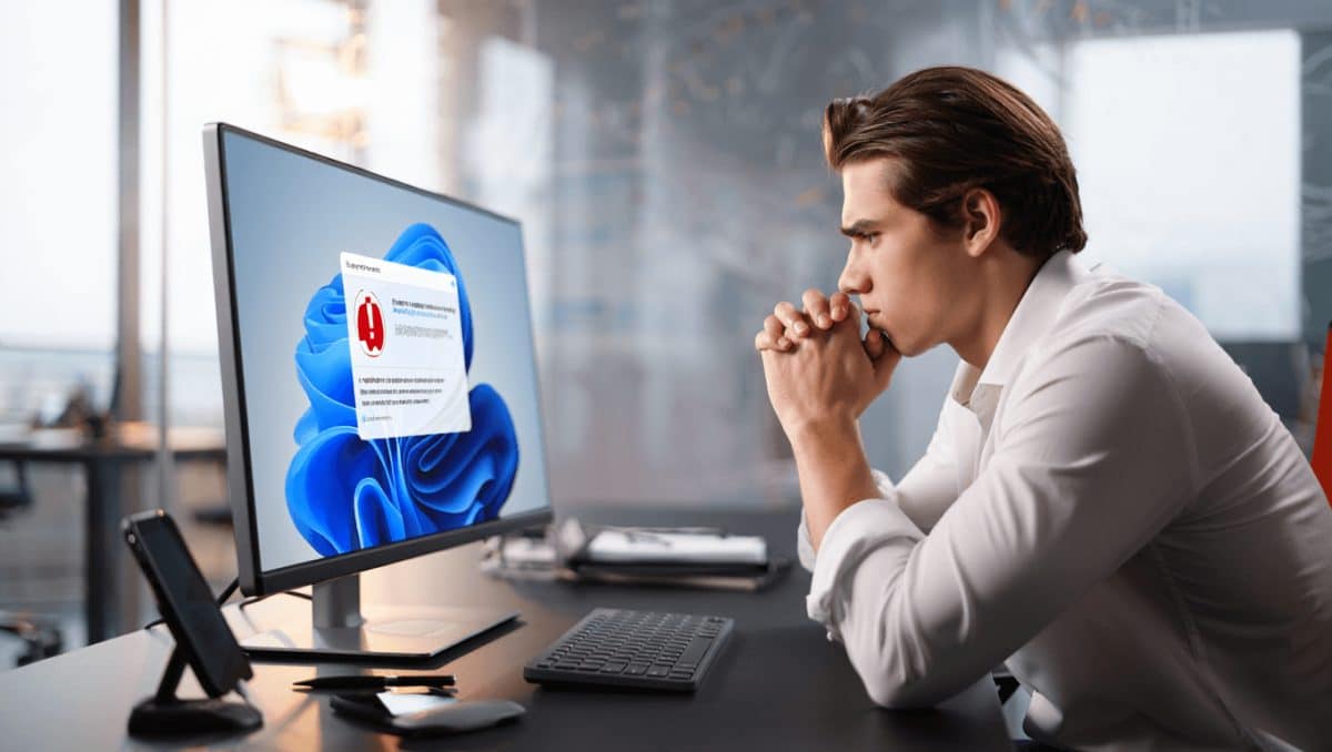 PC de Windows iniciando su sistema operativo en dispositivo portátil