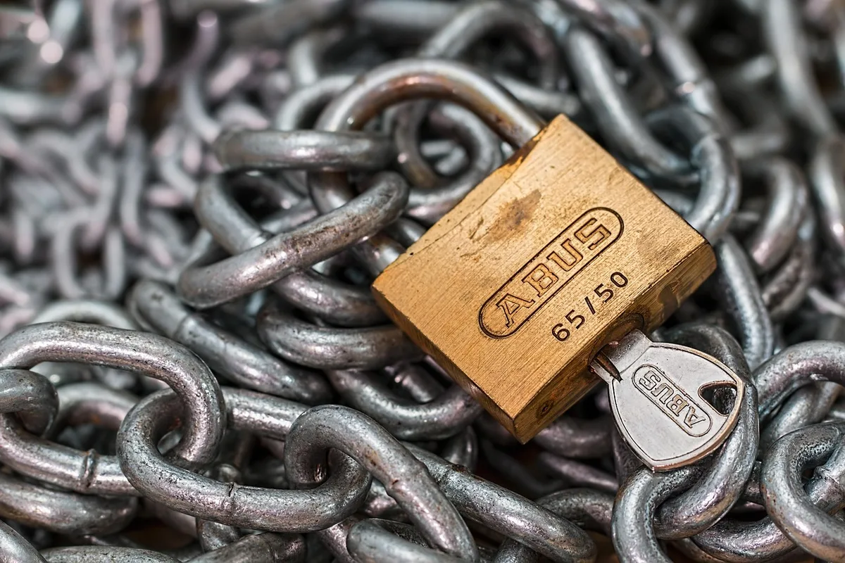 Símbolo de privacidad y protección en navegador web