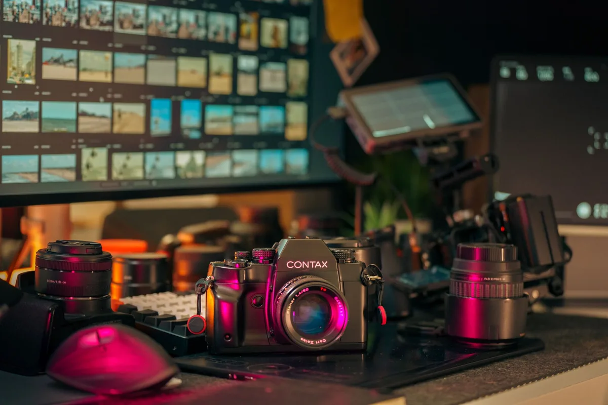 Creador editando vídeos en su estudio para optimizar retención y alcanzar nuevas metas