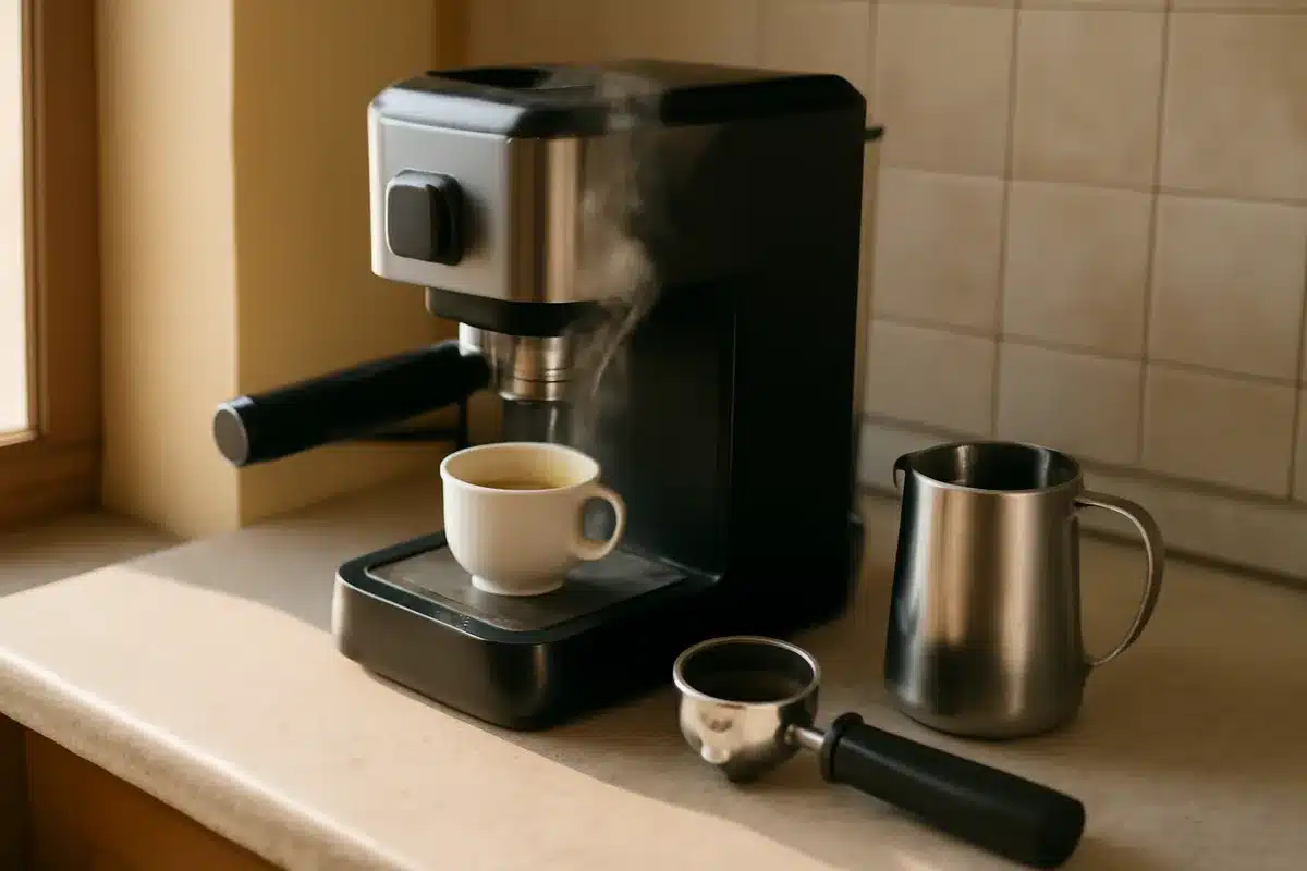 El Corte Inglés liquida una cafetera espresso con sistema cappuccino